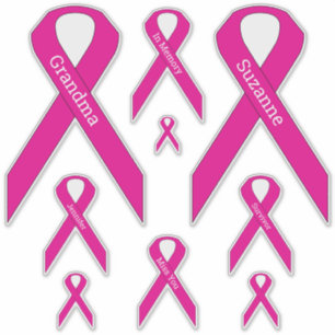 Adesivo [Rosa] Consciência do Cancer Mama Fita Vinil Decal