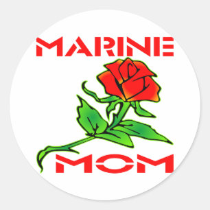 Adesivo ROSA da USMC Marine Mãe
