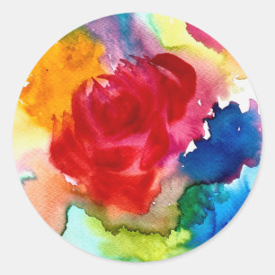 Adesivo Rosa de abstrato