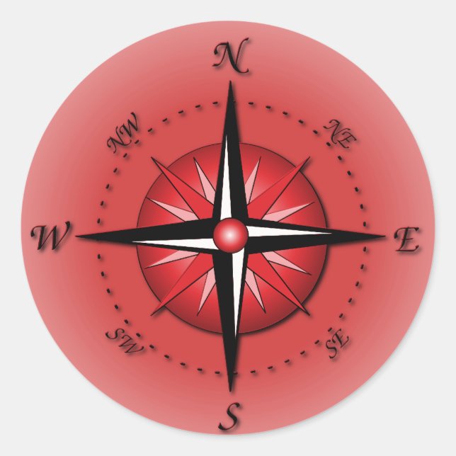 Adesivo Rosa de compasso (Frente)