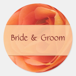 Adesivo Rosa de cor laranja