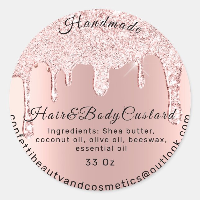 Adesivo Rosa de empacotamento da manteiga corporal Drives  (Frente)