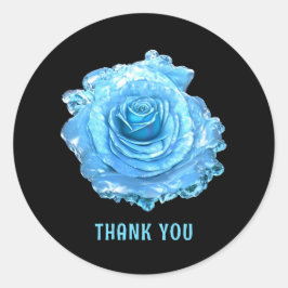 Adesivo Rosa de gelo azul