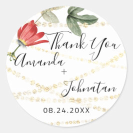 Adesivo Rosa de Jardim Nome Folha Dourado Data Dourada Ivy