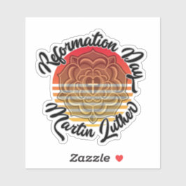 Adesivo Rosa de Lutera do Dia de Reforma