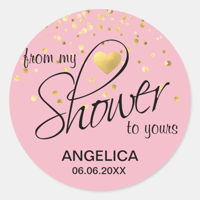 Adesivo Rosa de meu chá a seu favores do chá de panela (Frente)