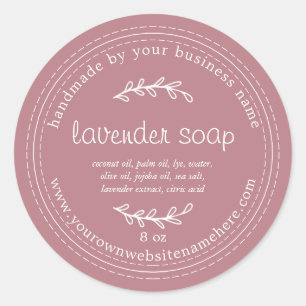 Adesivo Rosa de poeira de sabão de Lavanda artificial à