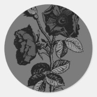 Rosa de preto gótico