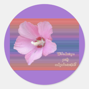 Adesivo Rosa do Convite de festas Sharon Sticker