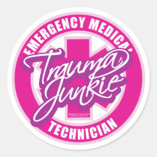 Adesivo Rosa do toxicómano do traumatismo