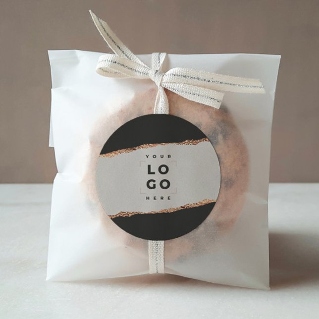 Adesivo Rosa dourado brilho preto, orçamento elegante mode (Criador carregado)