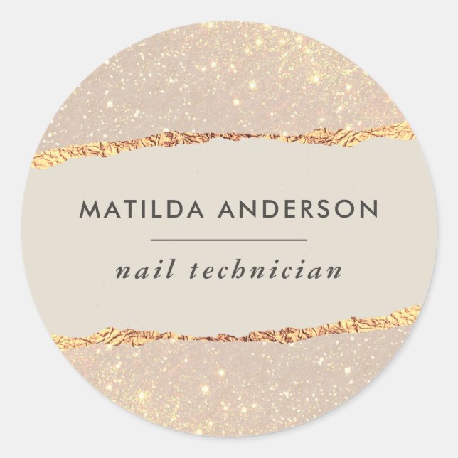 Adesivo Rosa dourado, brilho rosa, elegante, moderno (Frente)