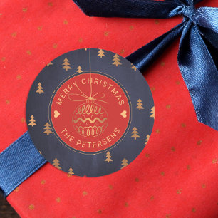 Adesivo Rosa Dourado Decor de Árvore no Marinho Vermelho F