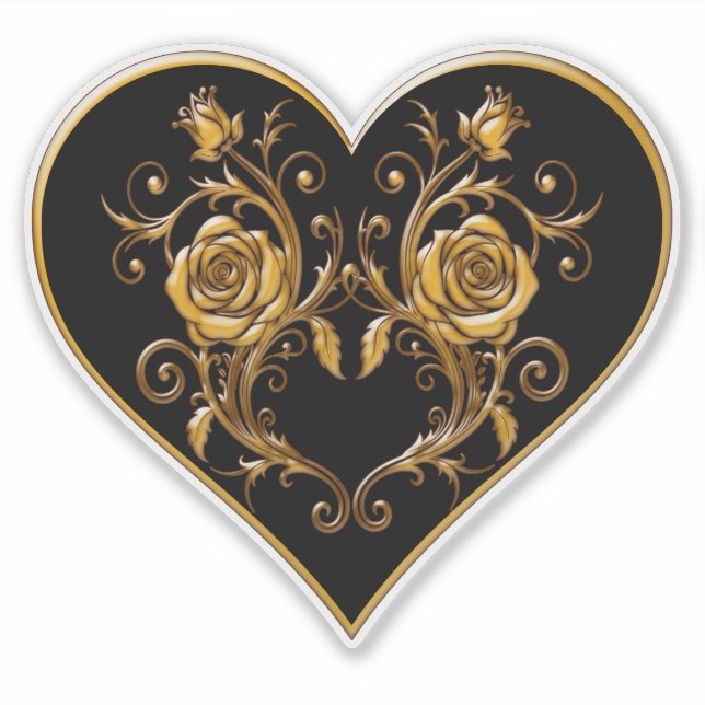 Adesivo Rosa Dourado e elegante (Frente)