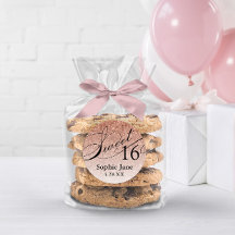 Rosa Dourado Glam Glitter Sweet 16 Personalizado