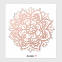 Rosa Dourado Mandala