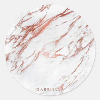 Adesivo Rosa Dourado Marble