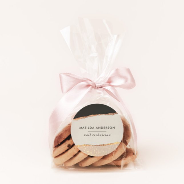 Adesivo Rosa dourado preto rosa moderno (Criador carregado)