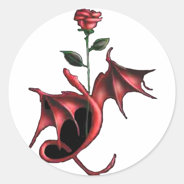 Adesivo Rosa Dragon (Frente)