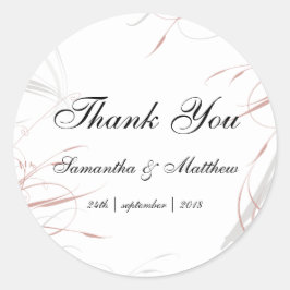 Adesivo Rosa e Cinzas suaves alimentam casamentos