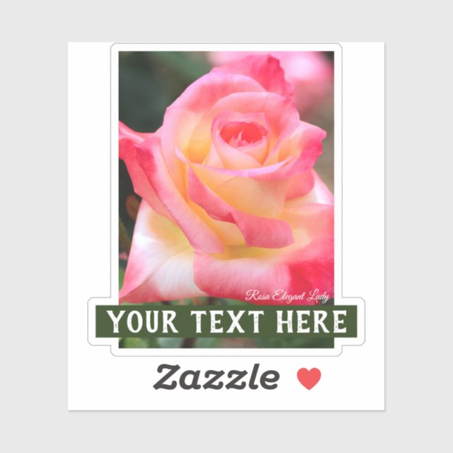 Adesivo Rosa Elegant Lady [Cut Seal] (Folha)