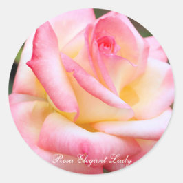 Adesivo Rosa Elegant Lady [Round Seal]