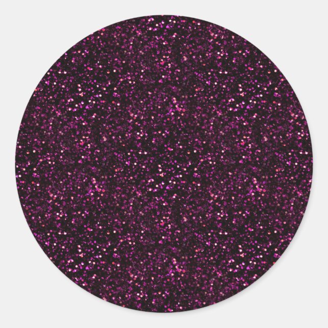 Adesivo Rosa Escuro Posh Glitter (Frente)