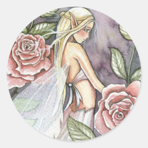Adesivo Rosa Fairy Stickers by Molly Harrison