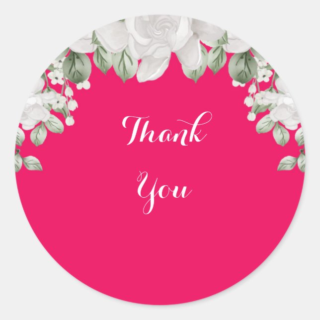 Adesivo rosa fúcsia (Frente)