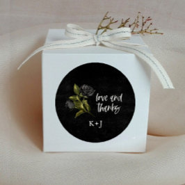 Adesivo Rosa Gothic Favor de Casamento