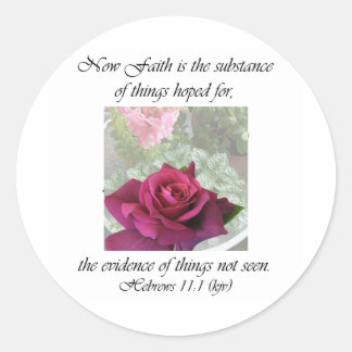 Adesivo Rosa ~ Hebraicos 11:1