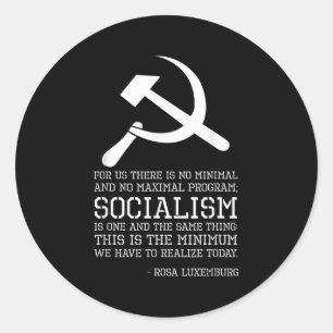 Adesivo Rosa Luxemburg Quote Sobre O Socialismo - Phil Pol