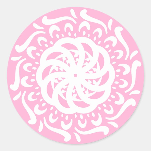 Adesivo Rosa Mandala (Frente)