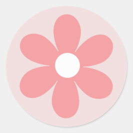 Adesivo rosa margarida boho floral aniversário
