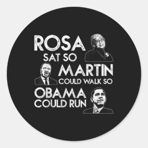 Adesivo Rosa Martin Obama African American Black History M