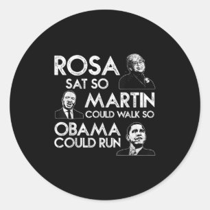 Adesivo Rosa Martin Obama African American Black History M