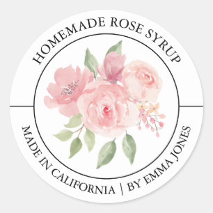 Adesivo Rosa Modern label