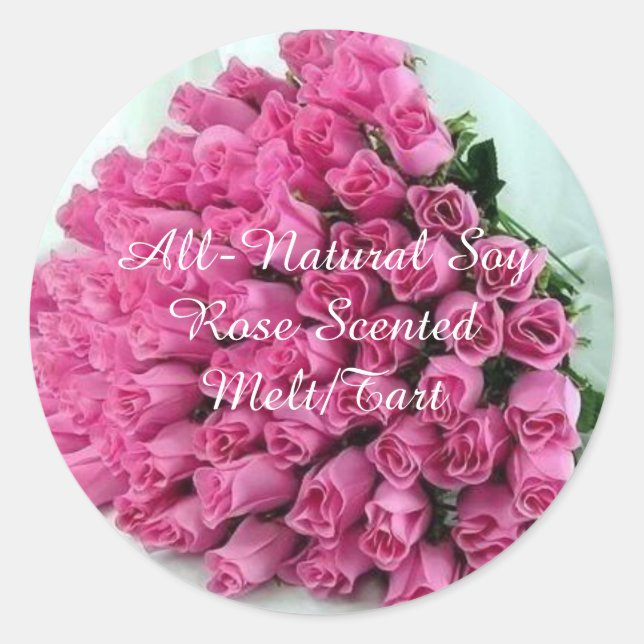 Adesivo Rosa personalizado (Frente)