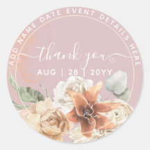 Rosa Poeira Floral Pampas Grama Boho Casamento