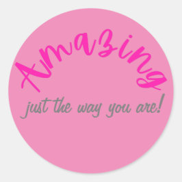 Adesivo Rosa Positivo Incrível Tal Como São Mulheres