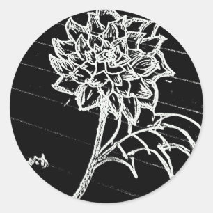 Adesivo Rosa preto