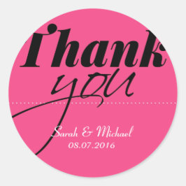 Adesivo Rosa Quente Agradeço Os Vinhetas Do Partido