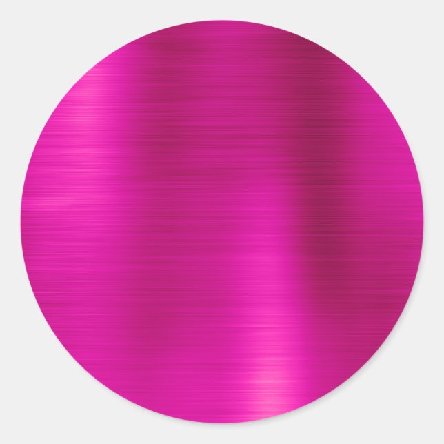 Adesivo Rosa Quente Metálico Falso Branco (Frente)