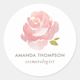 Adesivo Rosa Rosa Cor-de-rosa Aquarela Chic