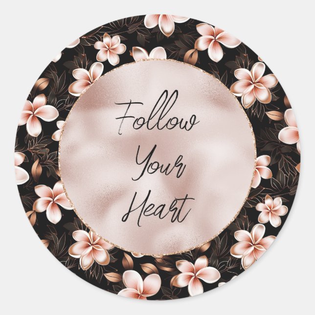 Adesivo Rosa Rosa Rosa Rosa Dourada, Rosa Negra (Frente)