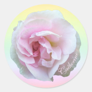 Adesivo Rosa Rosa Rosa Rosa em Pastel Personalizada