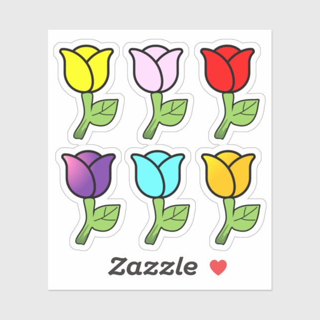 Adesivo Rosa Sticker (Folha)