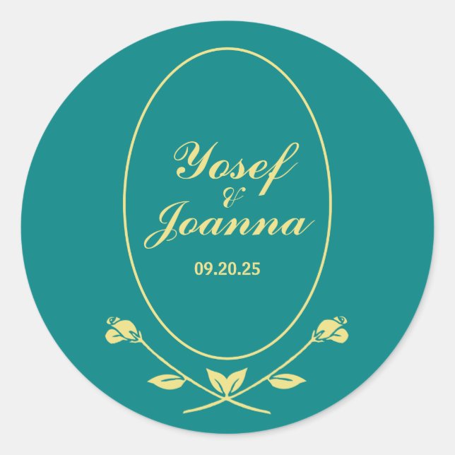 Adesivo Rosa Teal (Frente)