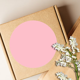Adesivo Rosa Tendência Bege Sólido | Clássico Elegante