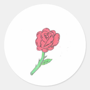 Adesivo Rosa vermelha